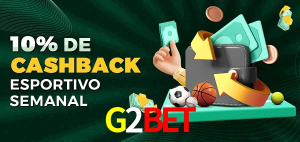 10% de bônus de cashback na G2Bet
